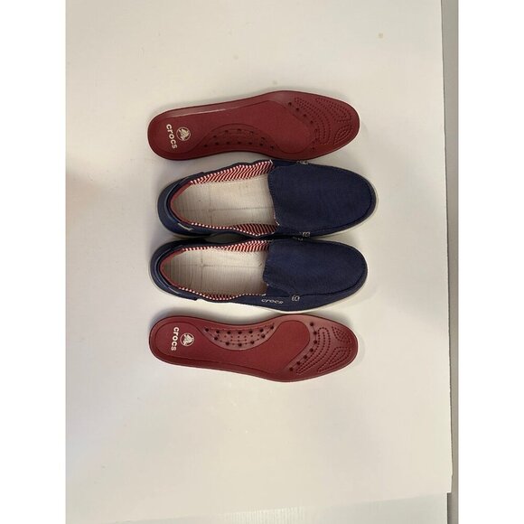 Crocs 'NWOT' Walu Canvas Loafer Women's Size 9.0 - Picture 9 of 12